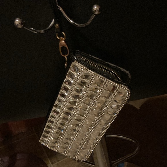 Bling Glass Or/And Black With Clear Glass Wallets. - Picture 3 of 3